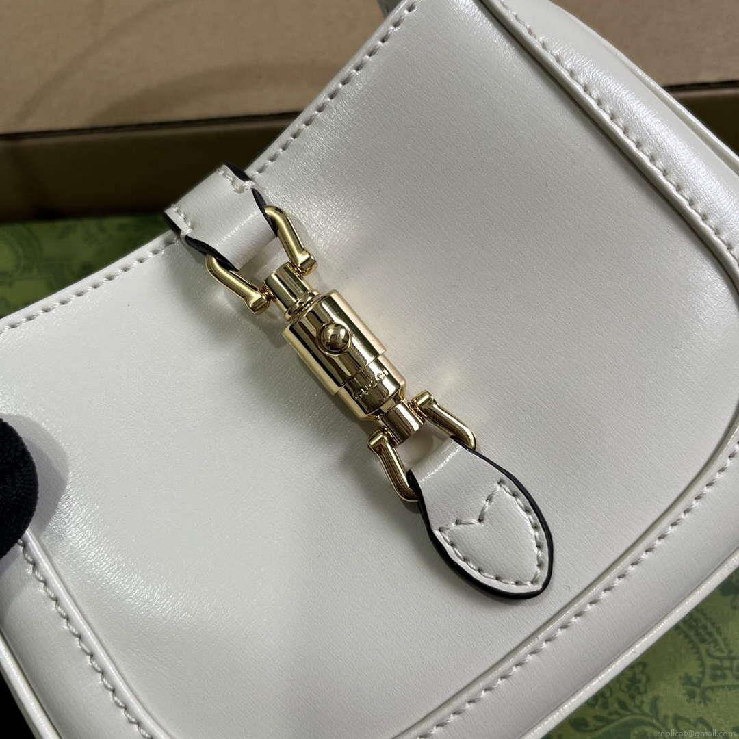 Gucci 760249 Jackie 1961 Super Mini Bag White