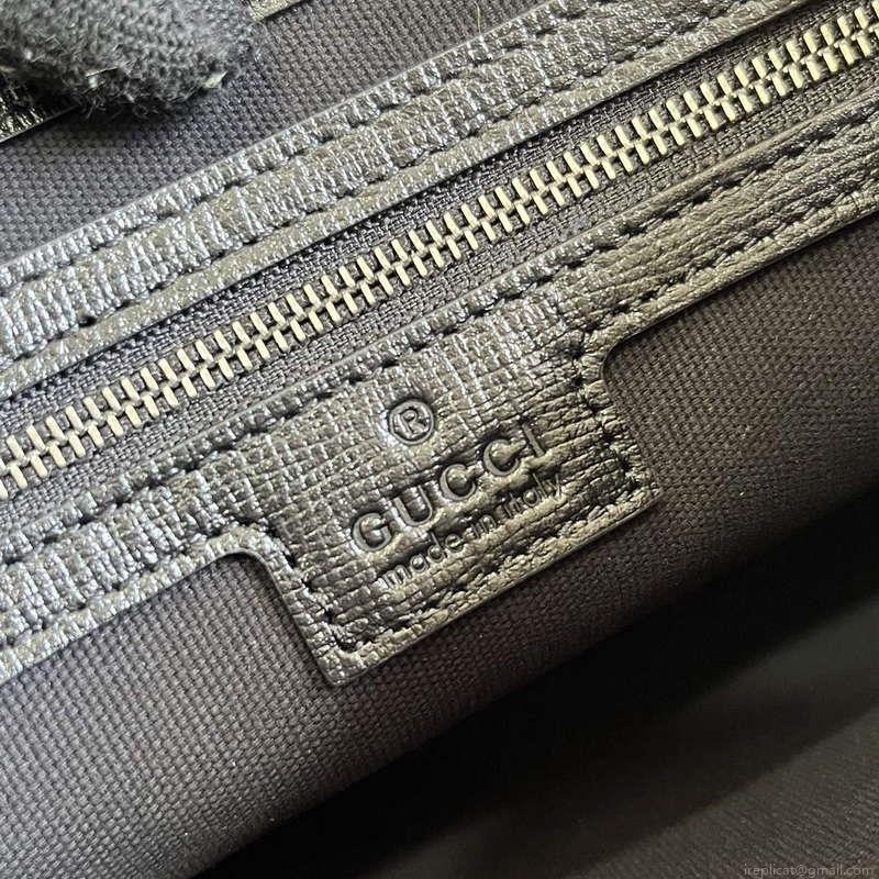 Gucci 760021 Messenger Bag With Interlocking G Black