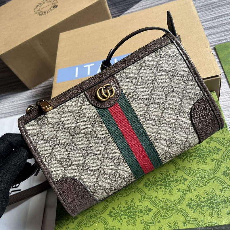 Gucci 752581 Ophidia GG Messenger Bag Brown