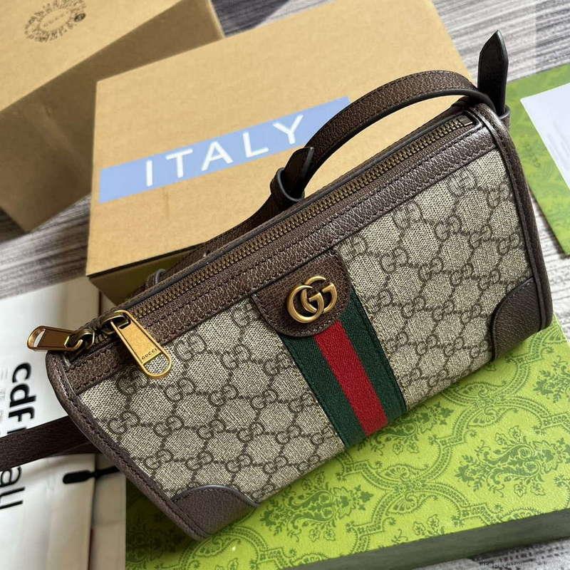 Gucci 752581 Ophidia GG Messenger Bag Brown