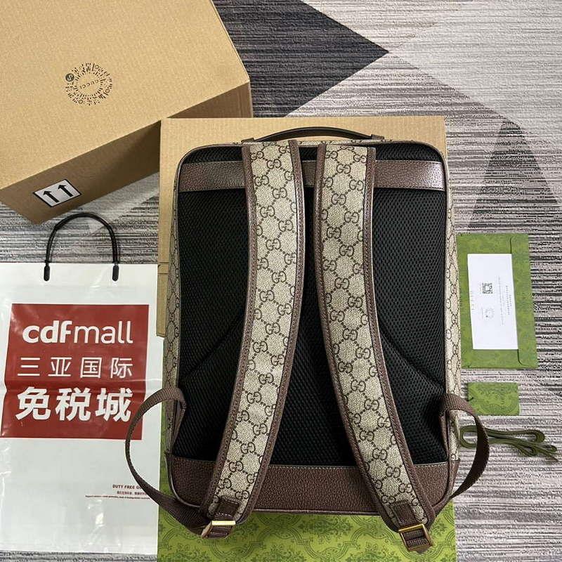 Gucci 745718 Ophidia GG Medium Backpack Brown