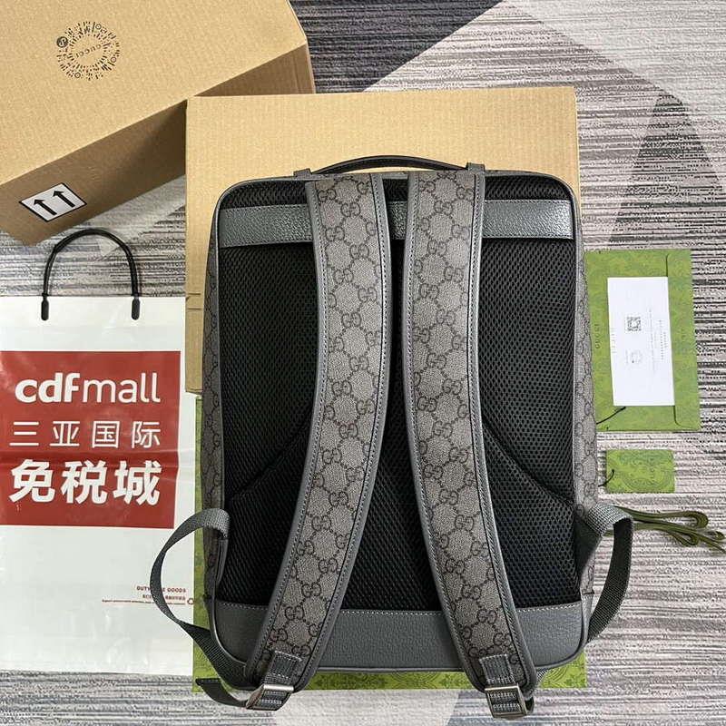 Gucci 745718 Ophidia GG Medium Backpack Grey