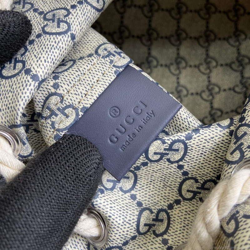 Gucci 777166 Mini Shoulder Bag With Gucci Print Blue