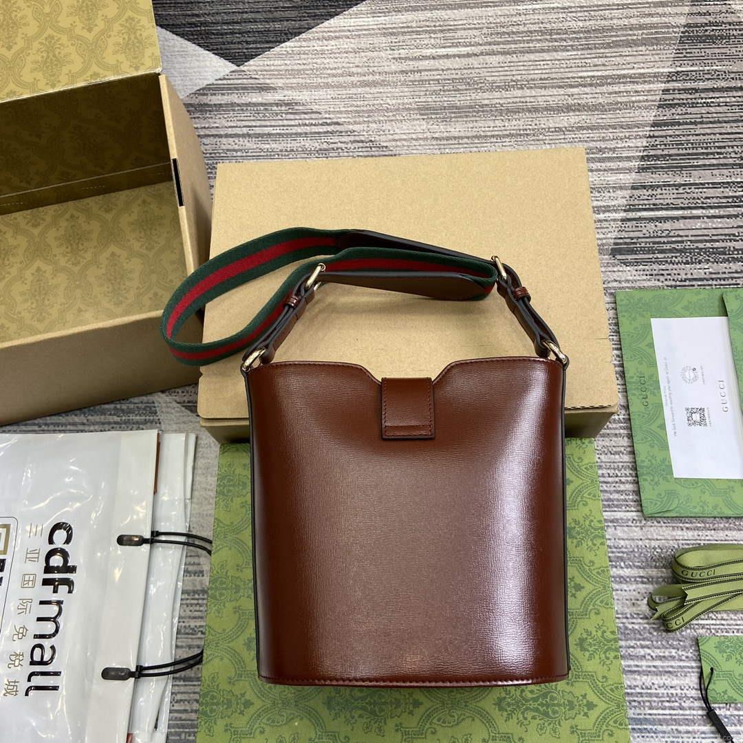 Gucci 782908 Mini Bucket Shoulder Bag Brown