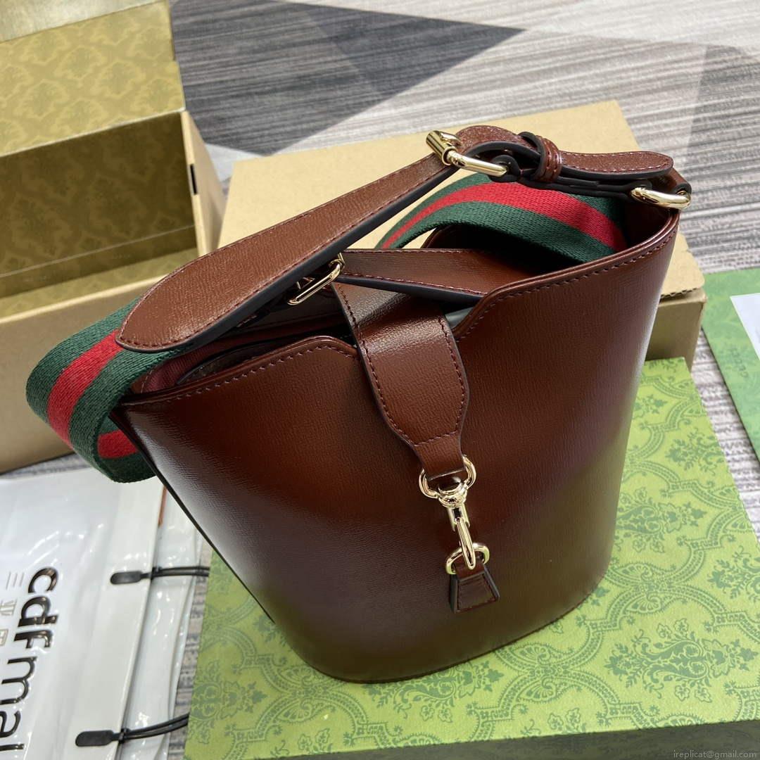 Gucci 782908 Mini Bucket Shoulder Bag Brown