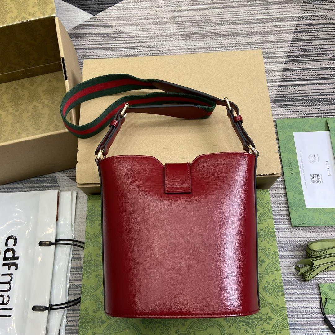 Gucci 782908 Mini Bucket Shoulder Bag Red