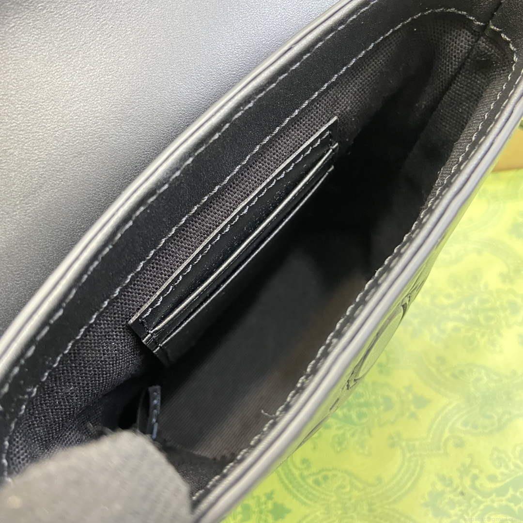 Gucci 772795 GG Super Mini Bucket Bag Black