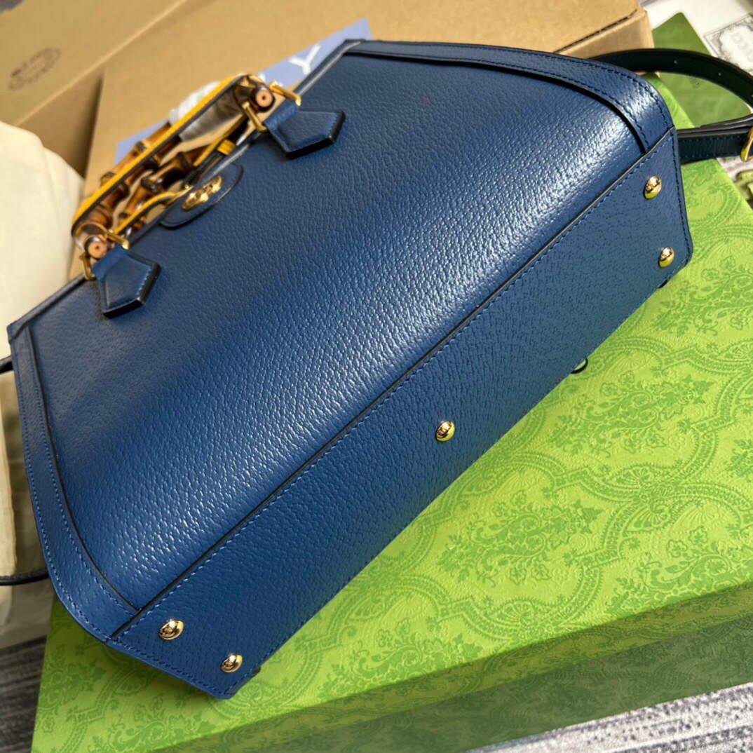 Gucci 702721 Gucci Diana Small Tote Bag Blue