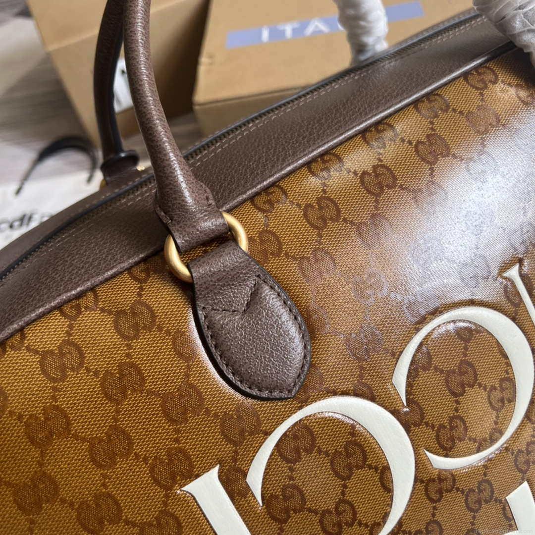 Adidas x Gucci large duffle bag 702422 Brown