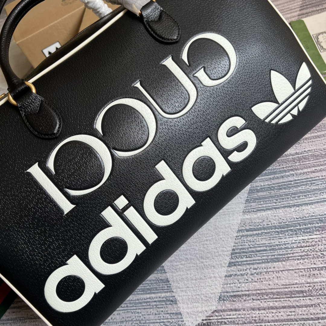 Adidas x Gucci large duffle bag 702422 Black