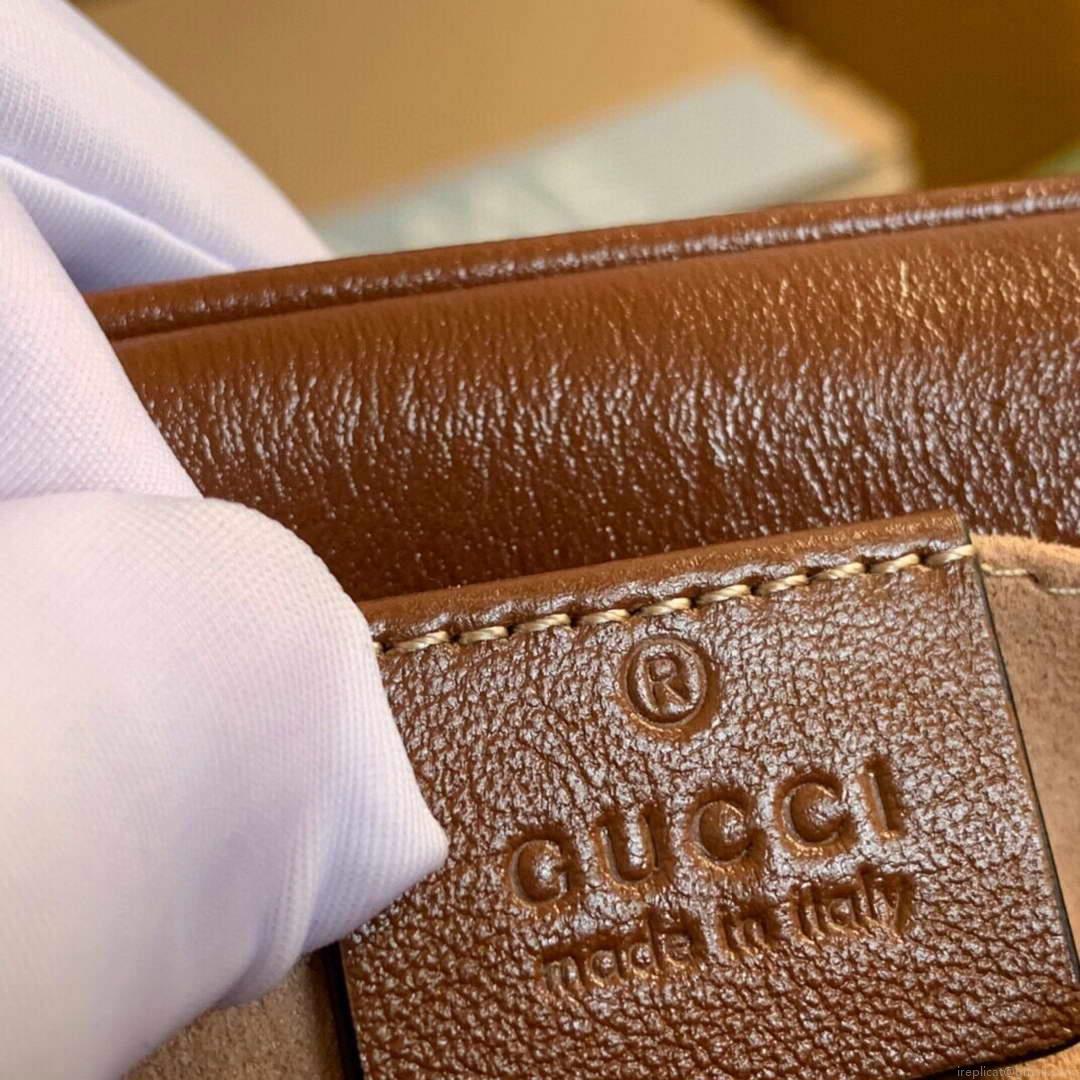 Gucci 448065 GG Marmont Matelassé Mini Bag Brown