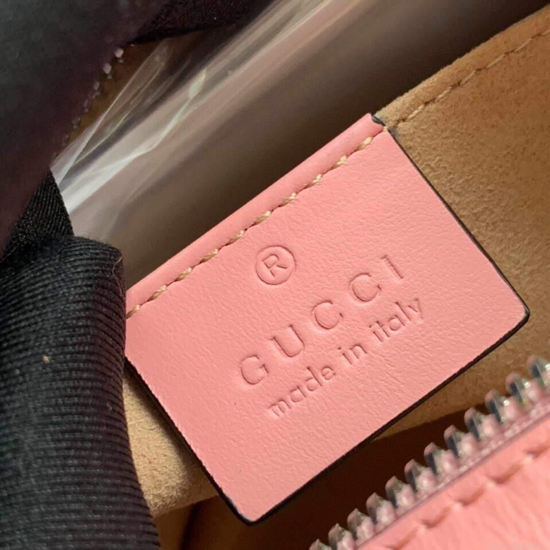 Gucci 448065 GG Marmont Matelassé Mini Bag Pink