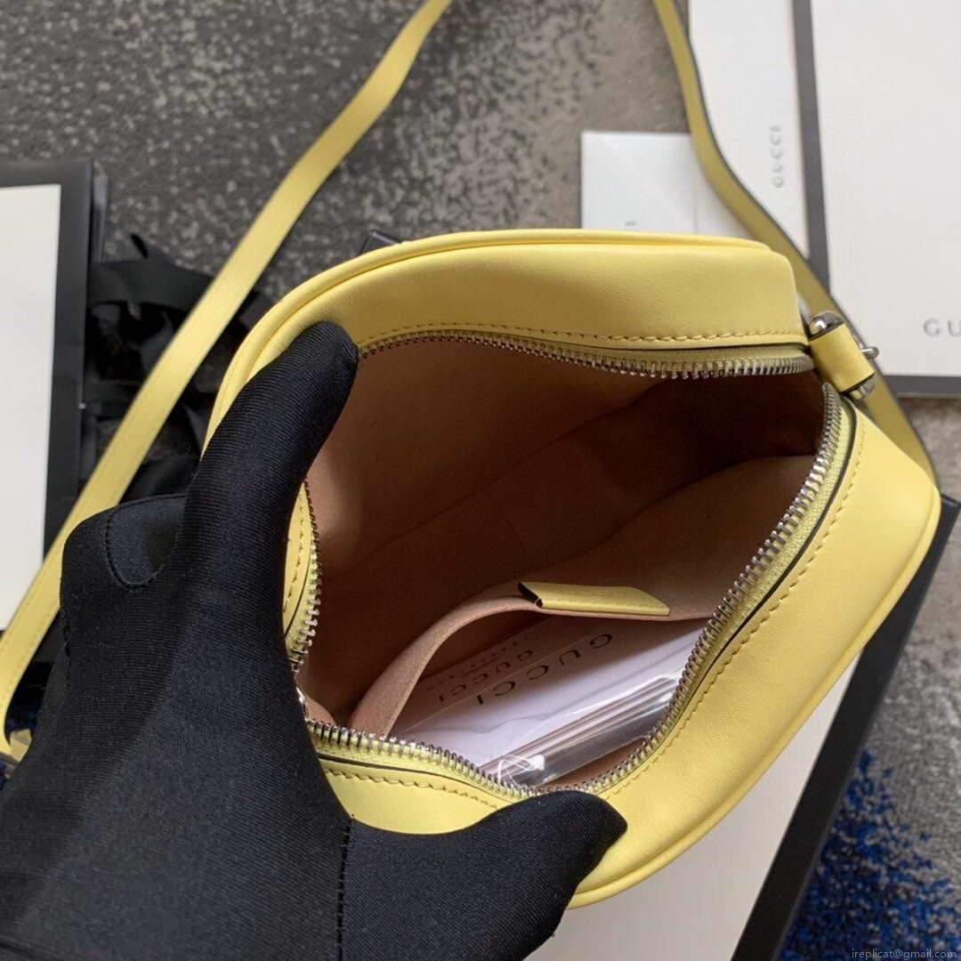 Gucci 448065 GG Marmont Matelassé Mini Bag Yellow
