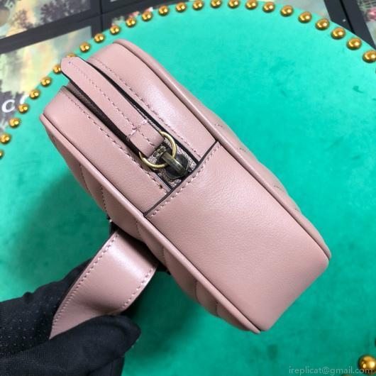 Gucci 523380 GG Marmont Matelassé Belt Bag 448065 Pink