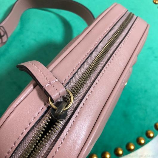 Gucci 523380 GG Marmont Matelassé Belt Bag 448065 Pink