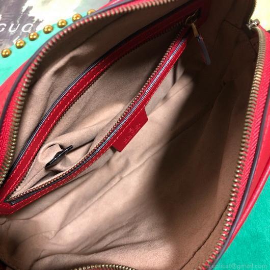 Gucci 523380 GG Marmont Matelassé Belt Bag 448065 Red