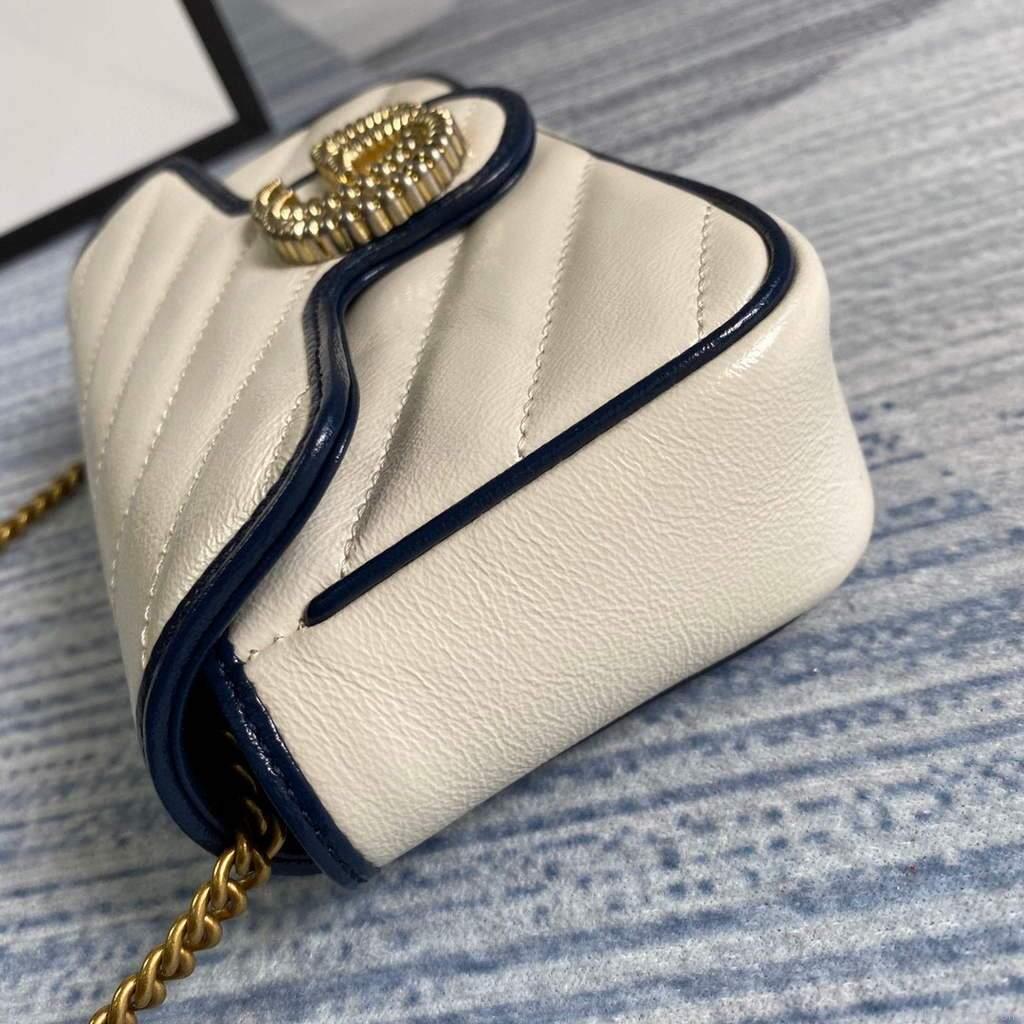 Gucci GG Marmont mini bag 574969 Beige