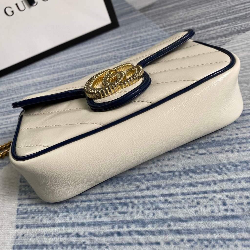 Gucci GG Marmont mini bag 574969 Beige