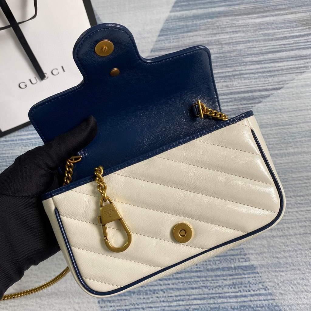 Gucci GG Marmont mini bag 574969 Beige