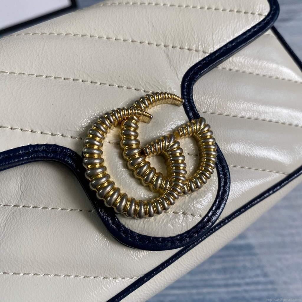 Gucci GG Marmont mini bag 574969 Beige