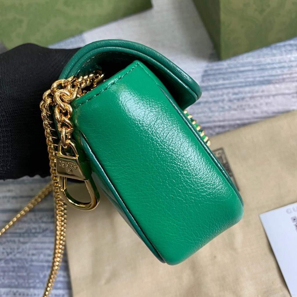 Gucci GG Marmont super mini bag 574969 Green