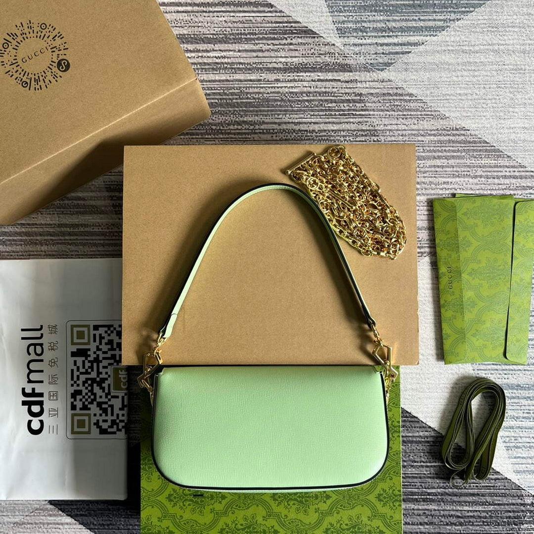 Gucci 735178 Gucci Horsebit 1955 small shoulder bag Green