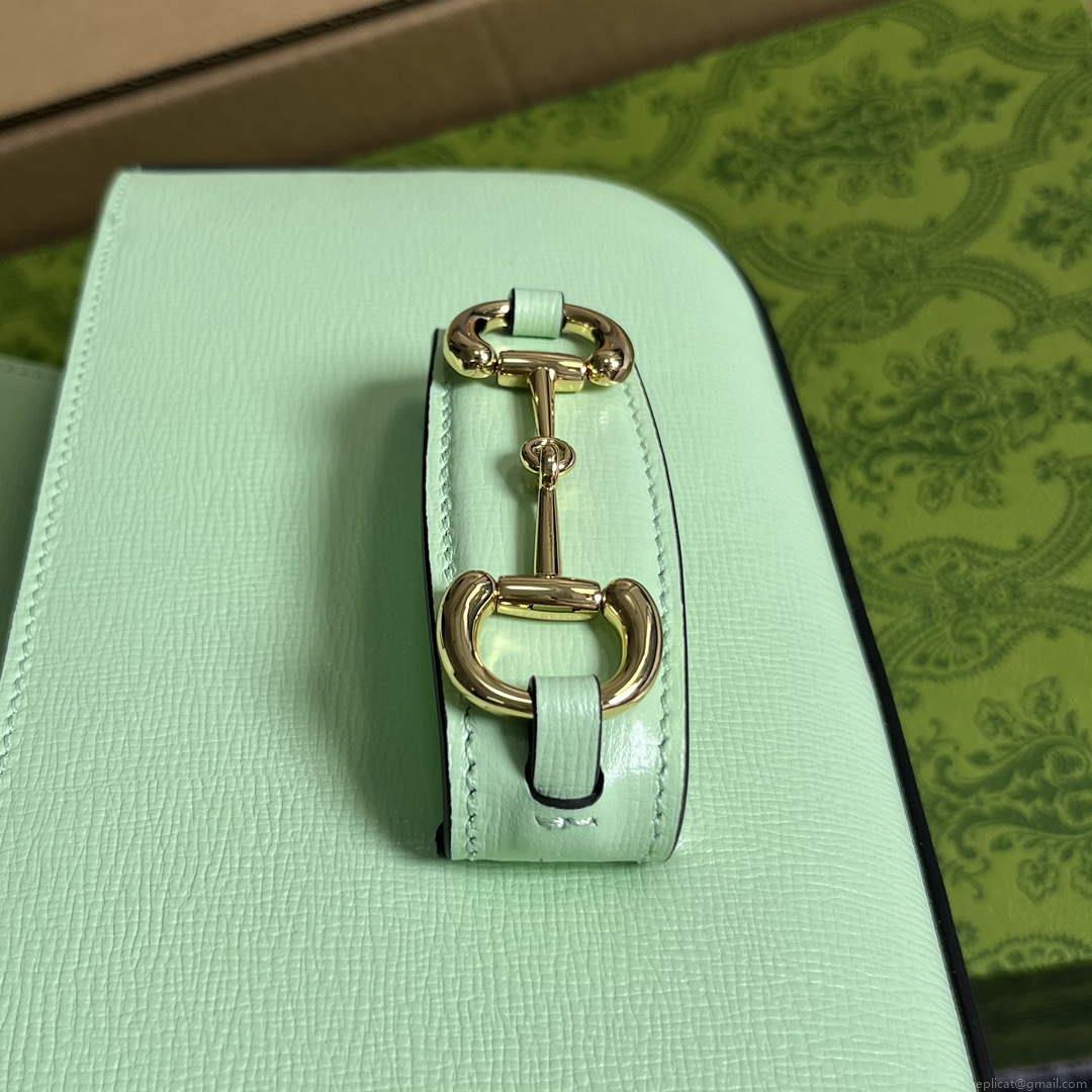 Gucci 735178 Gucci Horsebit 1955 small shoulder bag Green