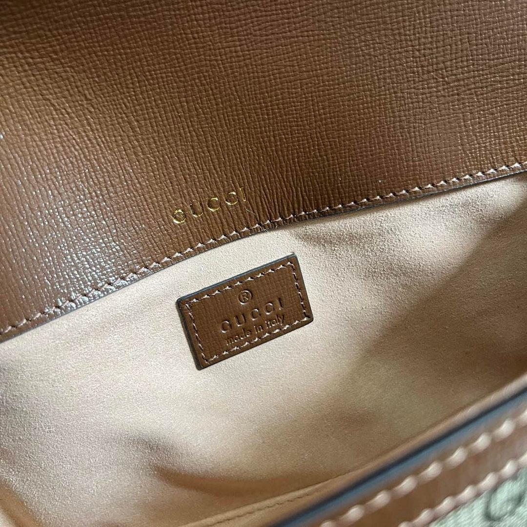 Gucci 735178 Gucci Horsebit 1955 small shoulder bag Brown