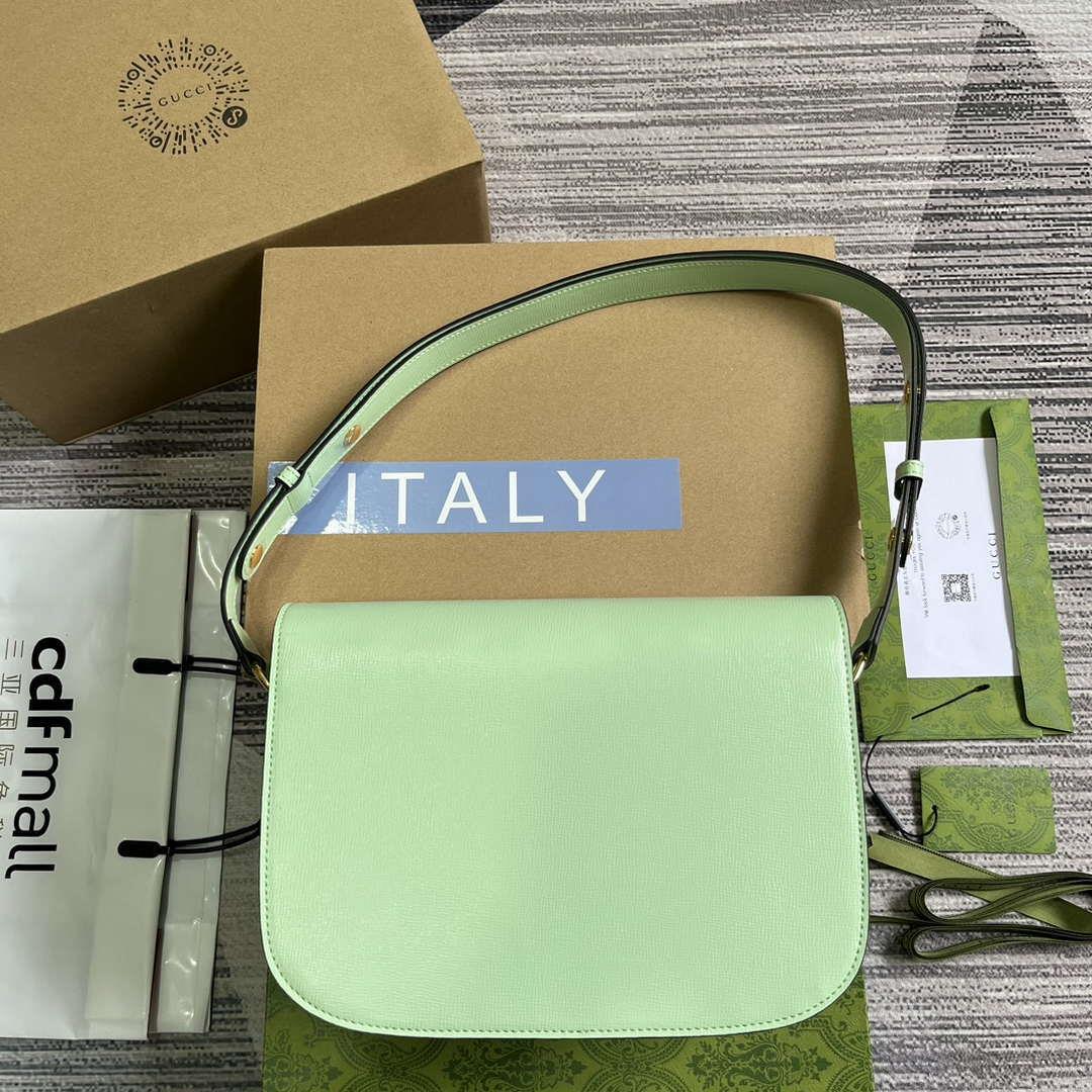 Gucci 602204 Horsebit 1955 shoulder bag Avocado Green