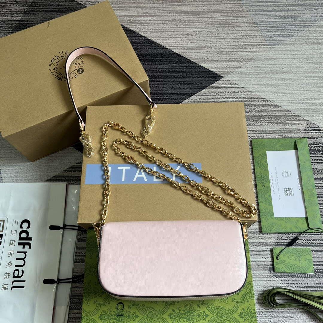 Gucci 735178 Gucci Horsebit 1955 small shoulder bag Pink