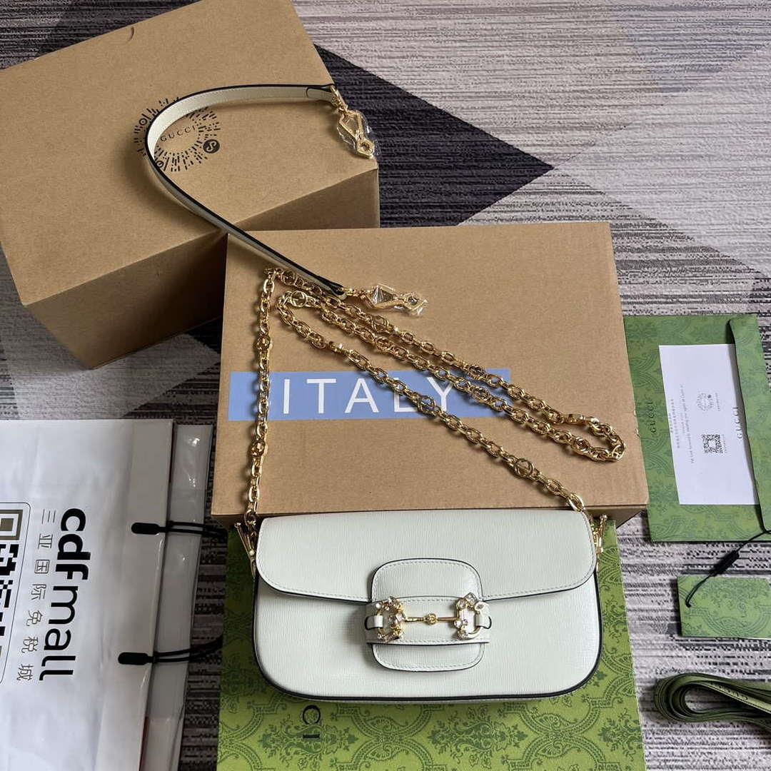 Gucci 735178 Gucci Horsebit 1955 small shoulder bag Mint Green