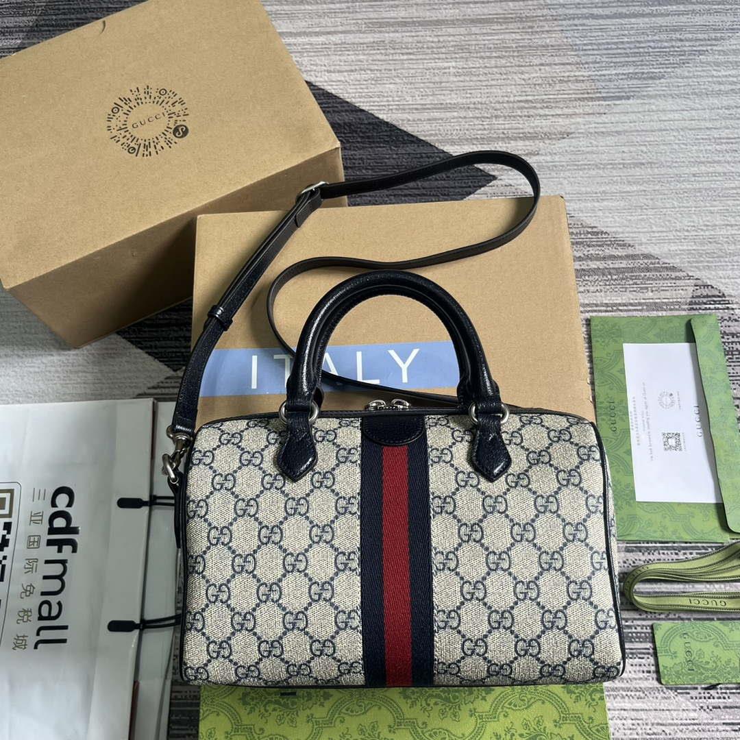 Gucci 772061 Gucci Ophidia GG Small top handle bag Black