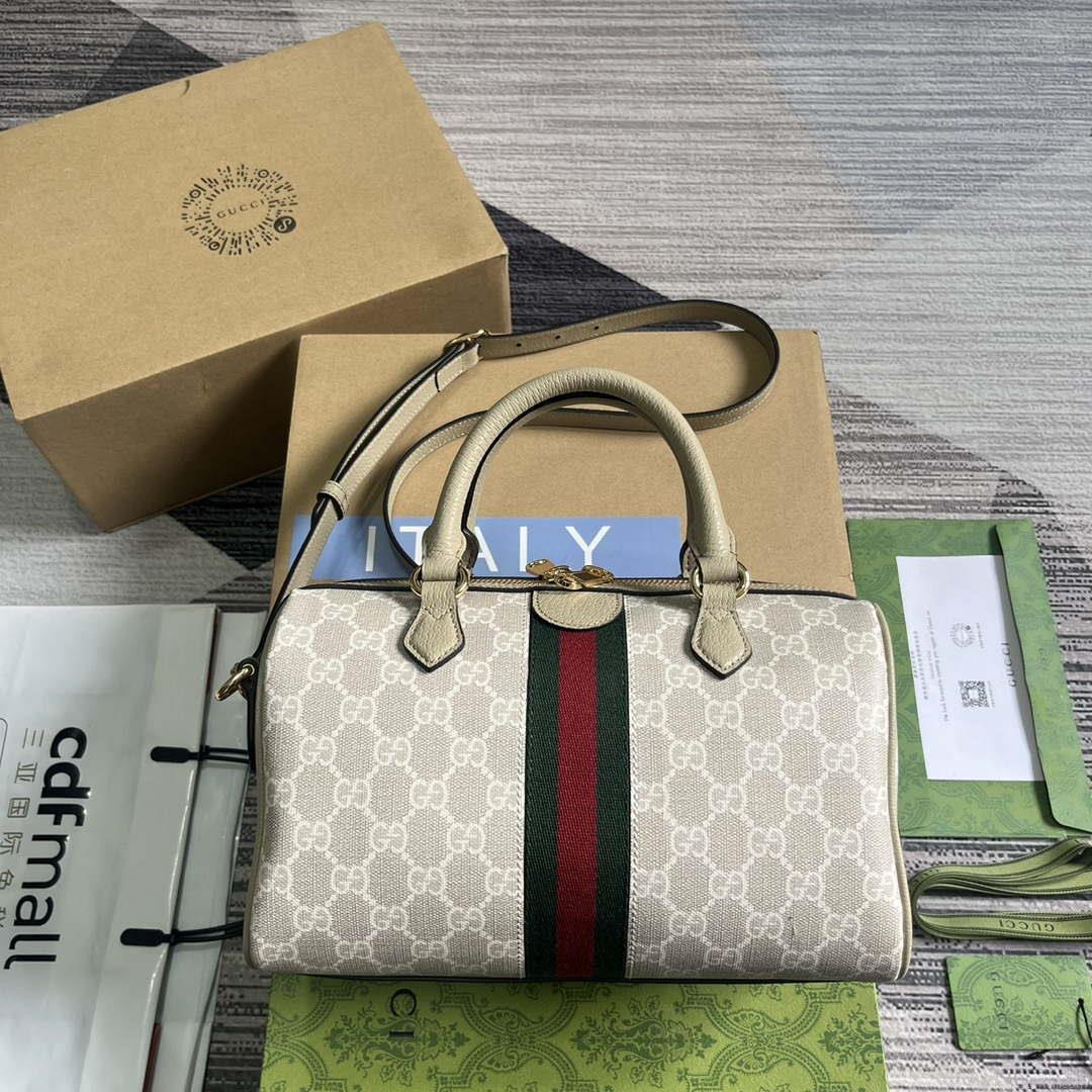 Gucci 772061 Gucci Ophidia GG Small top handle bag oatmeal