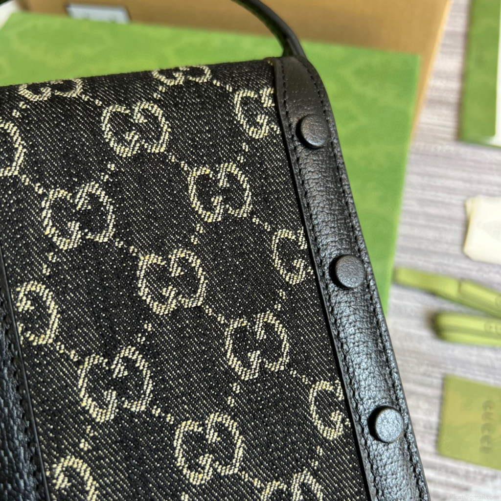 Gucci 625615 Gucci Horsebit 1955 Mini Bag Black