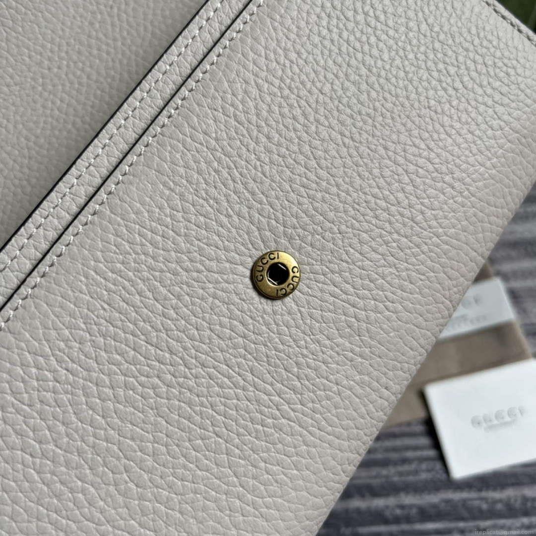 Gucci 750461 Wallet With Interlocking G Python Bow White