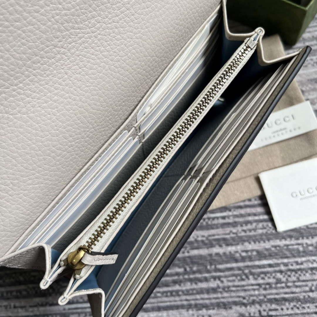 Gucci 750461 Wallet With Interlocking G Python Bow White