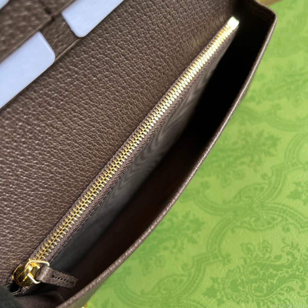 Gucci 621892 Gucci Horsebit 1955 Chain Wallet Brown