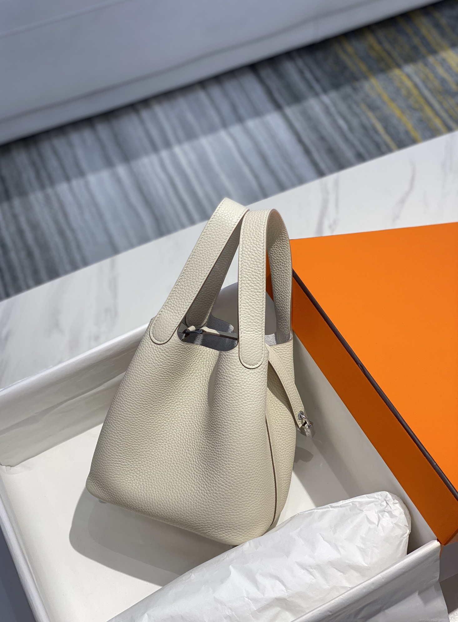 Hermes H056289 Picotin Lock 18 22 Bag H330013 Silver