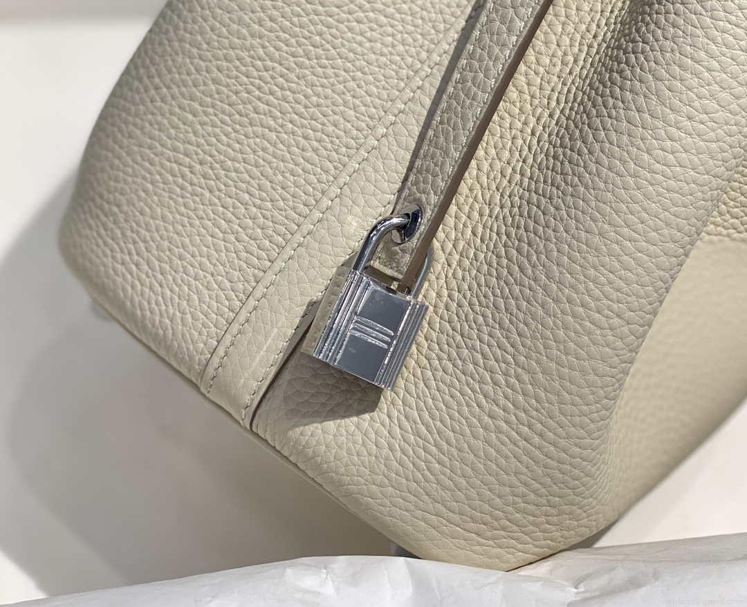 Hermes H056289 Picotin Lock 18 22 Bag H330013 Silver