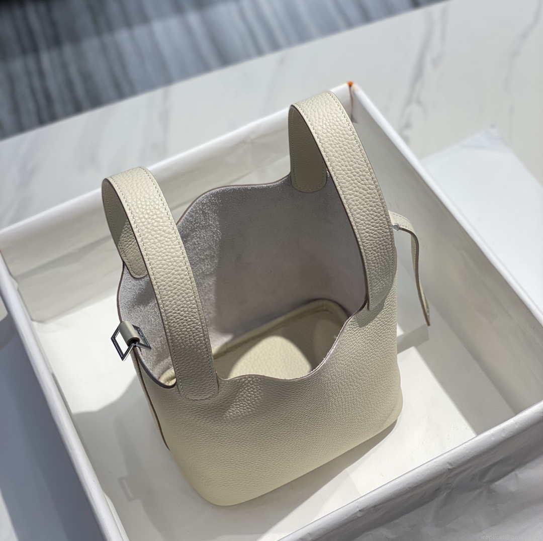 Hermes H056289 Picotin Lock 18 22 Bag H330013 Silver