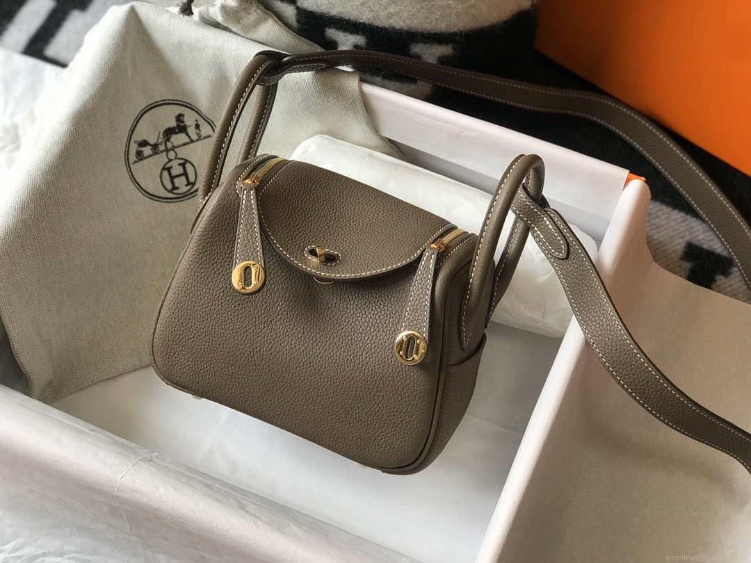 Hermes H079086CK18 Lindy Mini Bag 19cm Semi-manual H231911