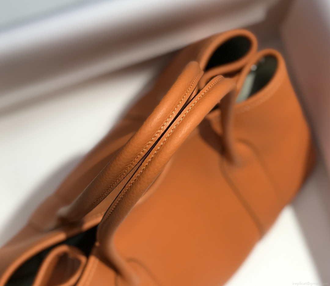 Hermes Orange Clemence Garden Party 30cm Bag H239039