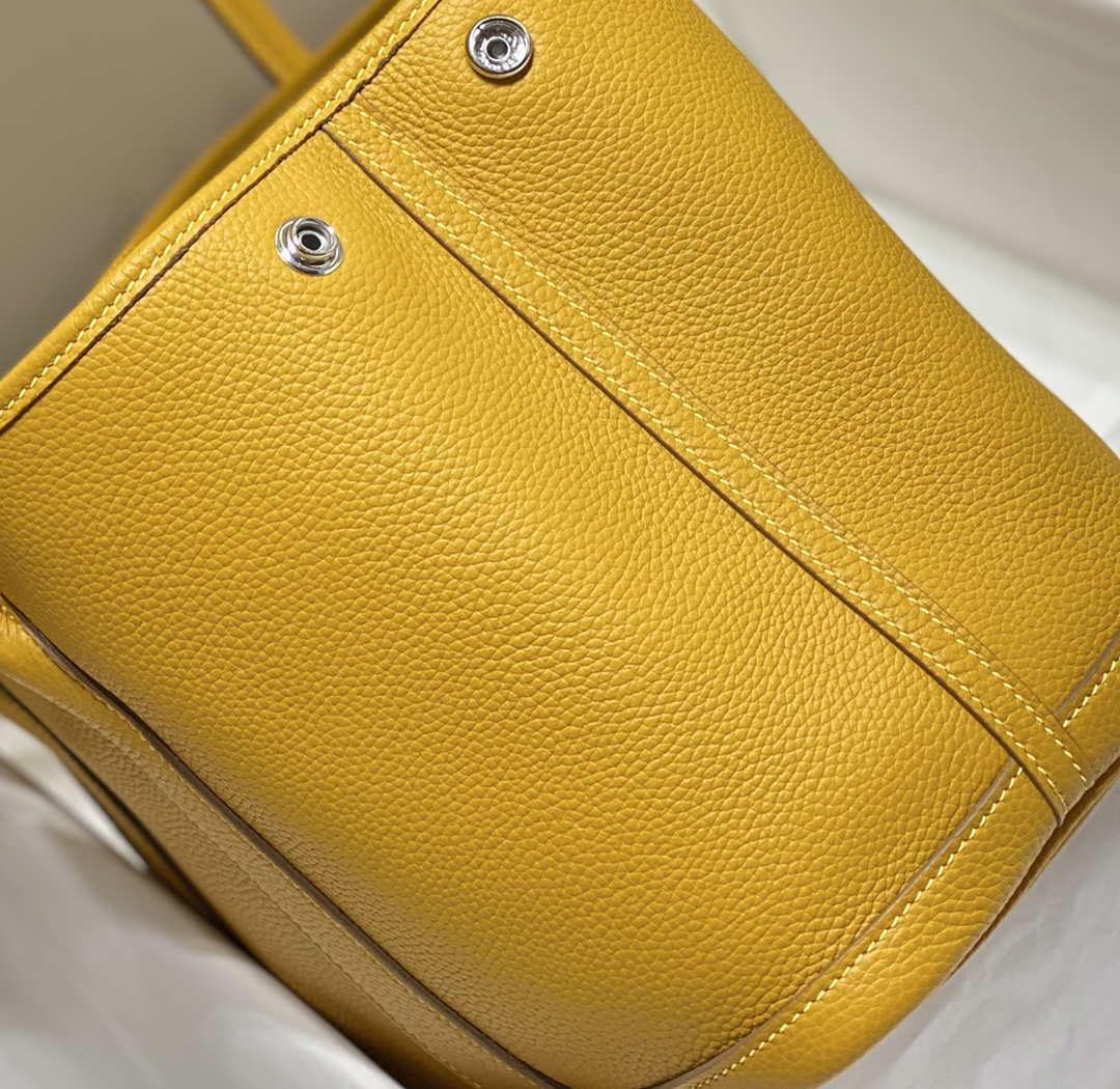 Hermes Yellow Clemence Garden Party 30cm Bag H239041