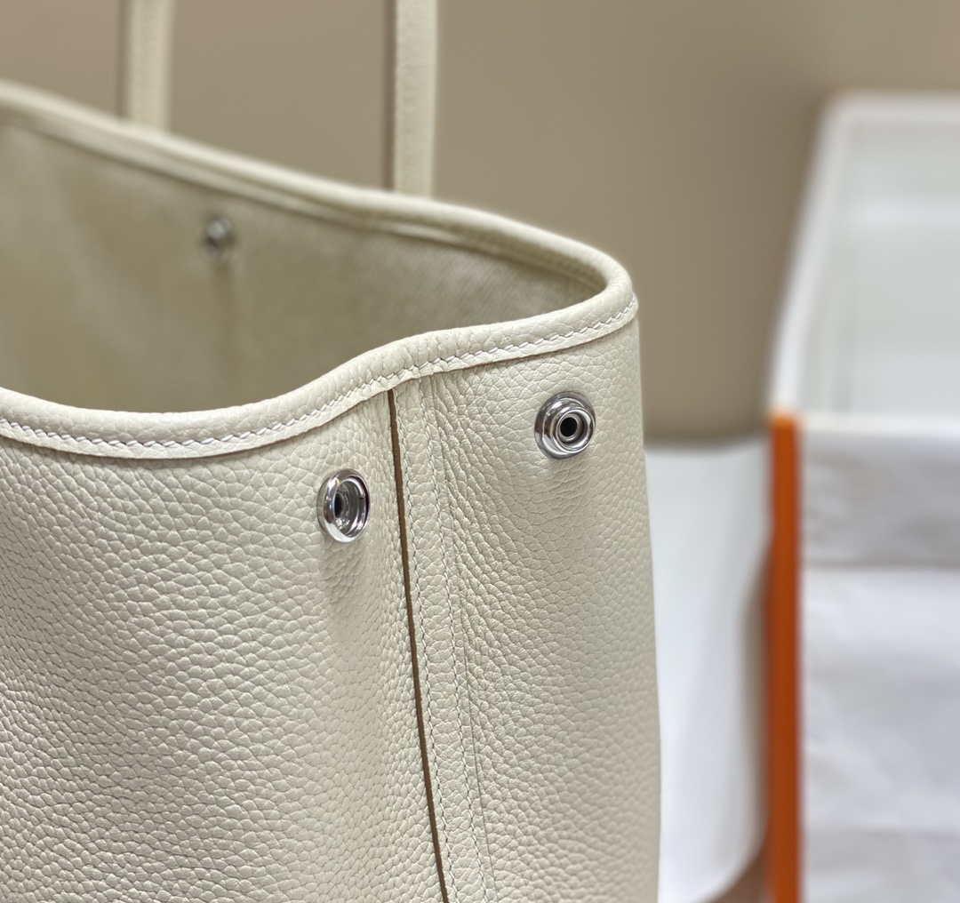 Hermes Beige Clemence Garden Party 30cm Bag H239042