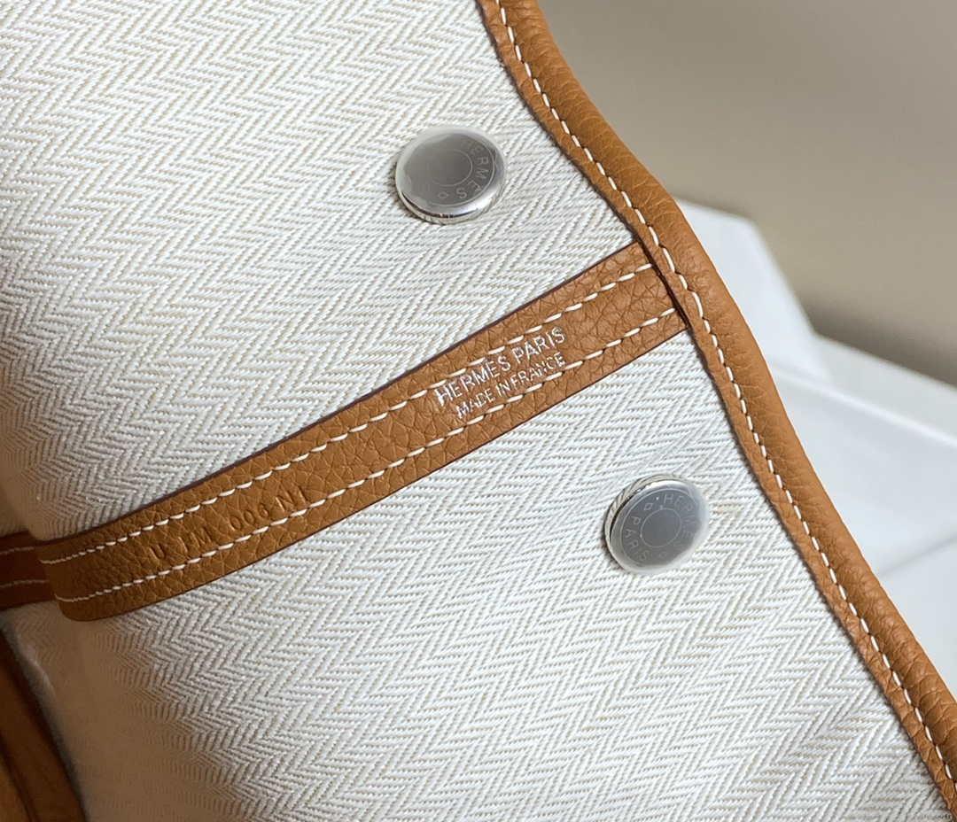 Hermes Brown Clemence Garden Party 30cm Bag H239043