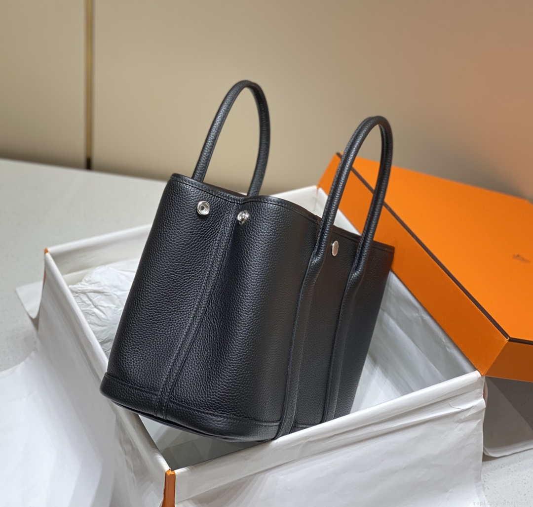 Hermes Blacck Clemence Garden Party 30cm Bag H239047