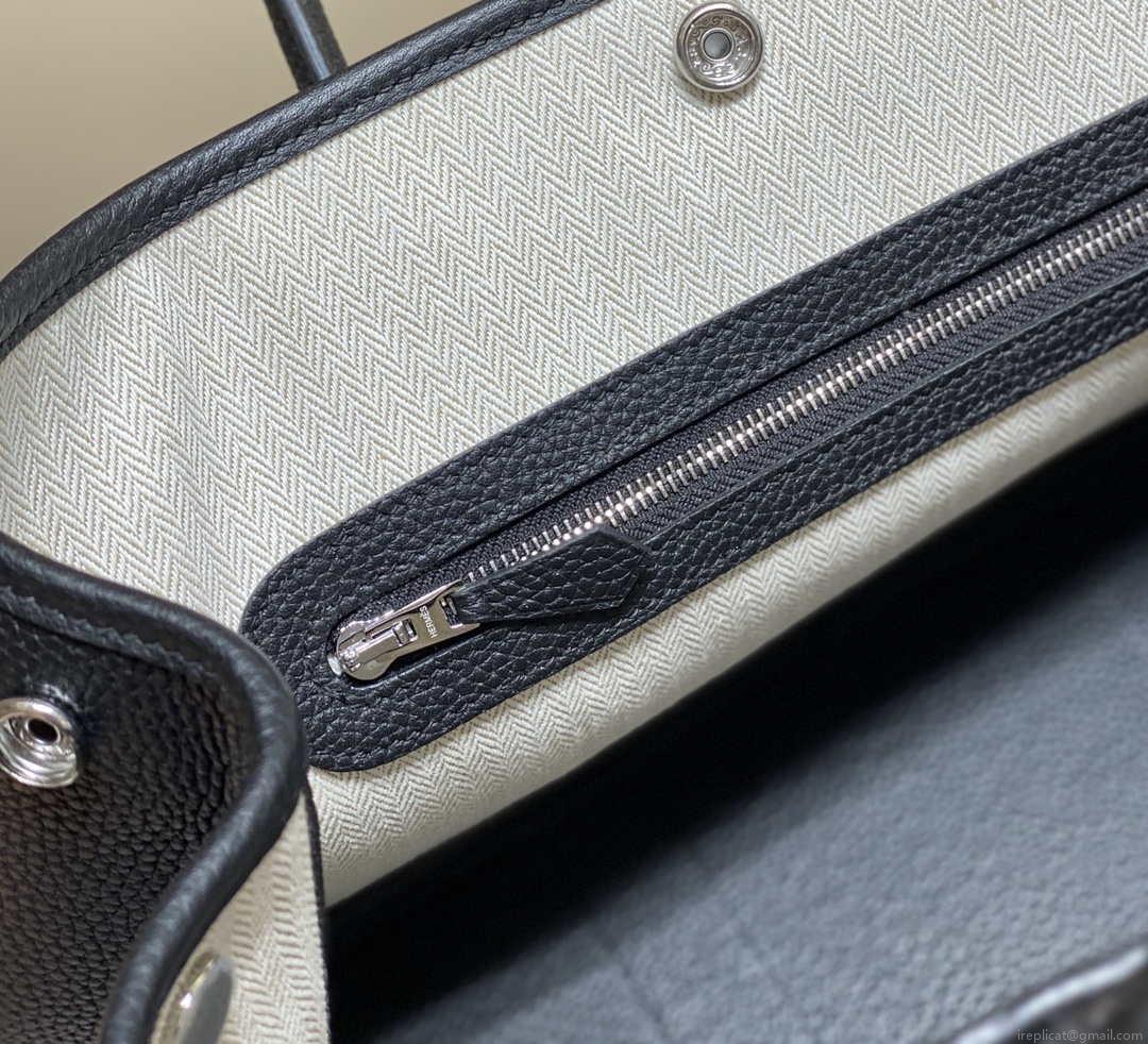 Hermes Blacck Clemence Garden Party 30cm Bag H239047