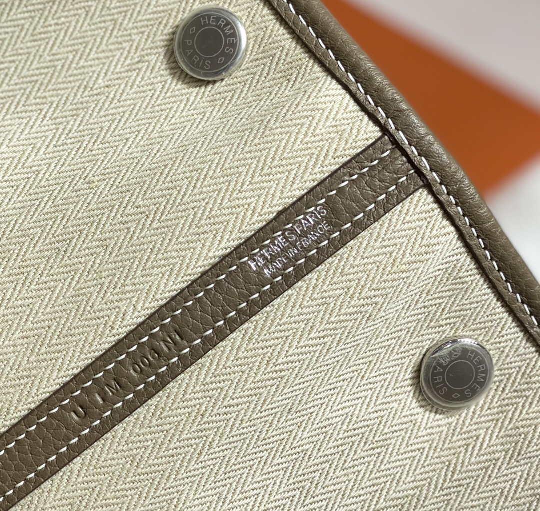 Hermes Gray Togo Medium Garden Party 36cm Bag H239057