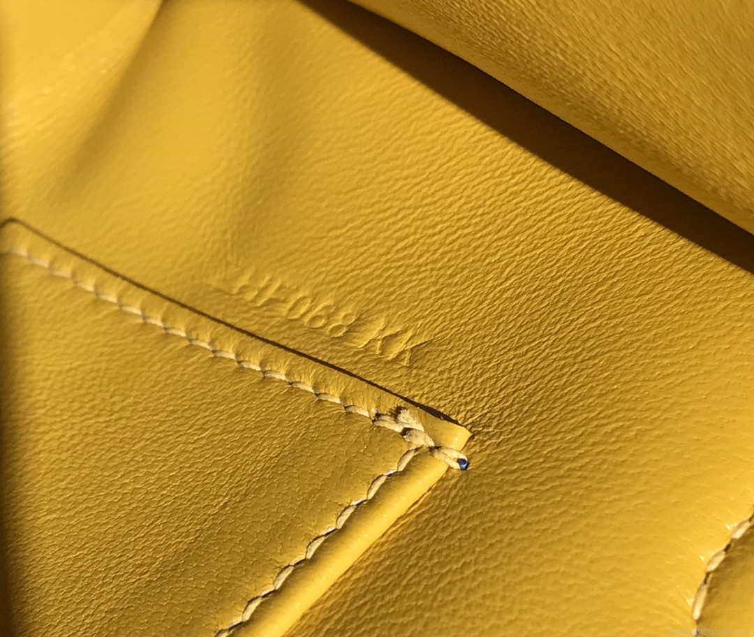 Hermes Kelly Pouchette Swift Leather clutch bag Silver H230257