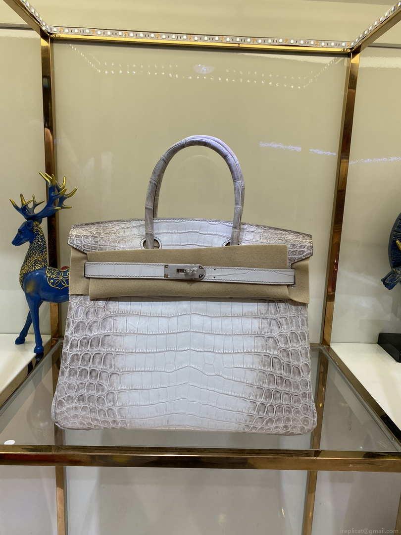 Hermes Birkin Designer Tote Bag Himalaya Crocodile Leather H99820